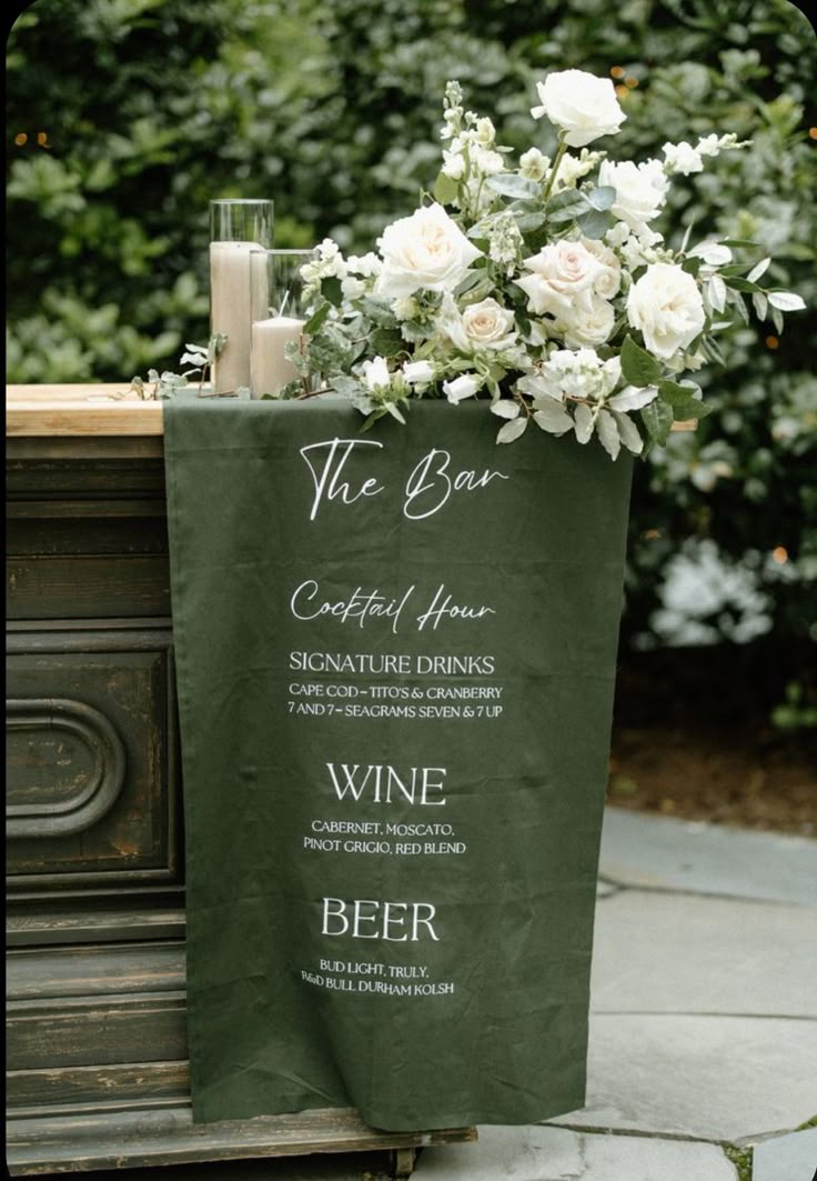 Hand Painted Linen Signs - Medium